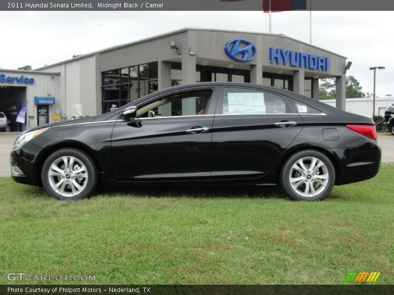 Midnight Black / Camel 2011 Hyundai Sonata Limited