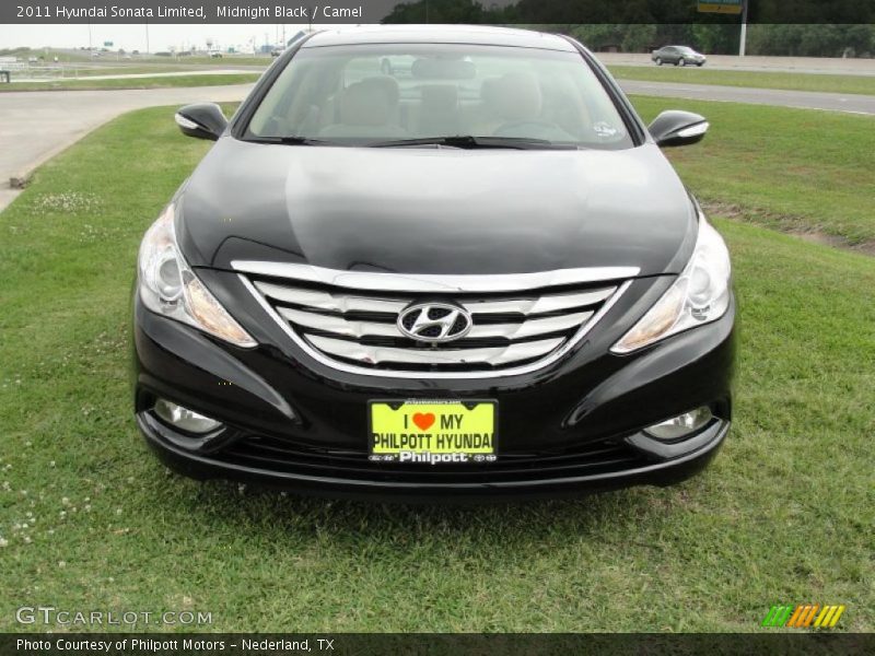 Midnight Black / Camel 2011 Hyundai Sonata Limited