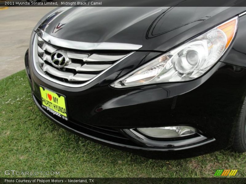 Midnight Black / Camel 2011 Hyundai Sonata Limited