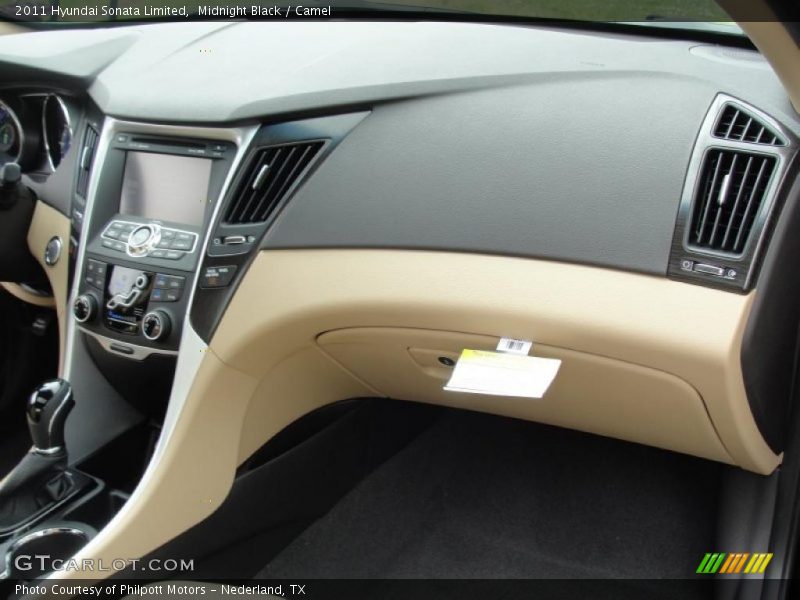 Midnight Black / Camel 2011 Hyundai Sonata Limited