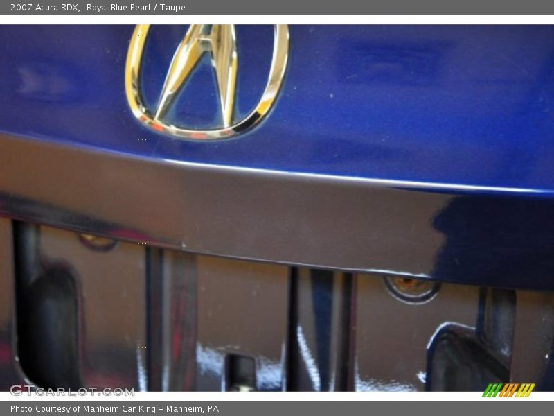 Royal Blue Pearl / Taupe 2007 Acura RDX