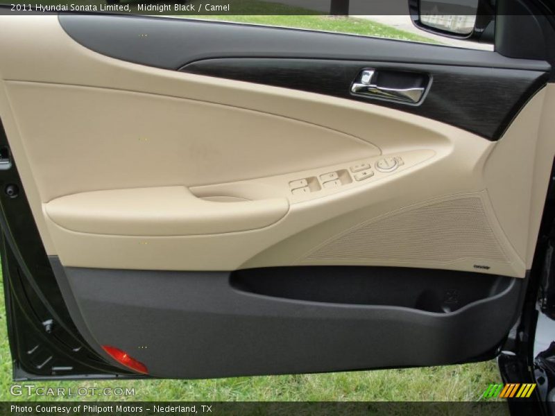 Midnight Black / Camel 2011 Hyundai Sonata Limited