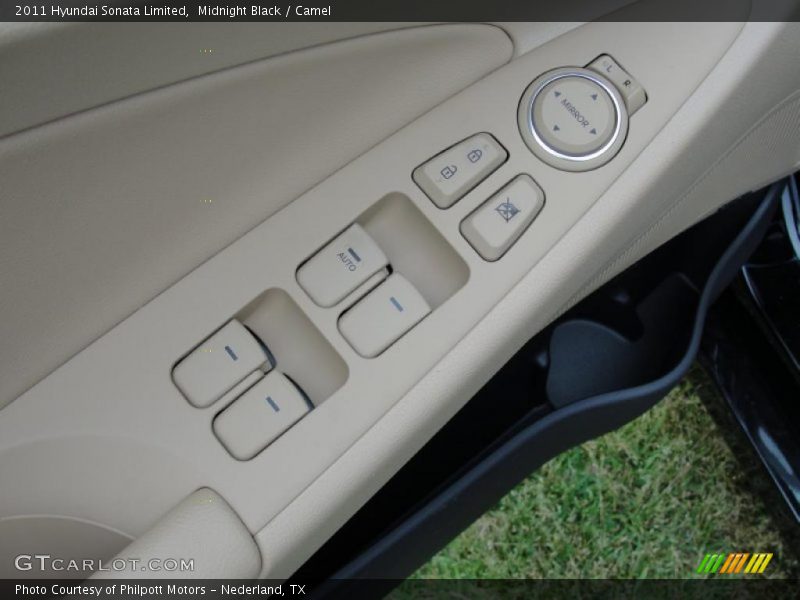 Midnight Black / Camel 2011 Hyundai Sonata Limited