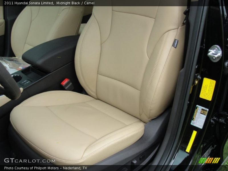 Midnight Black / Camel 2011 Hyundai Sonata Limited