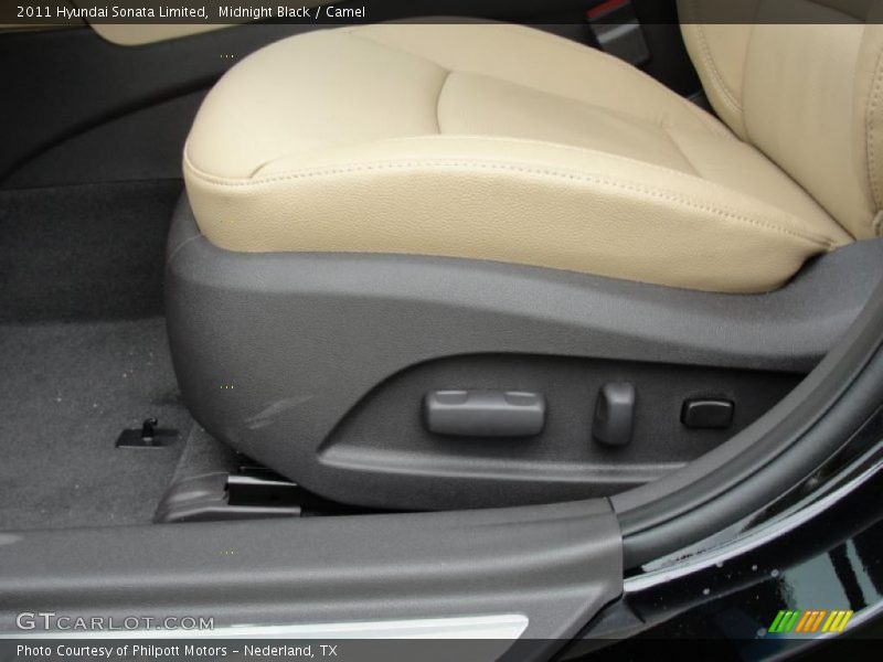 Midnight Black / Camel 2011 Hyundai Sonata Limited
