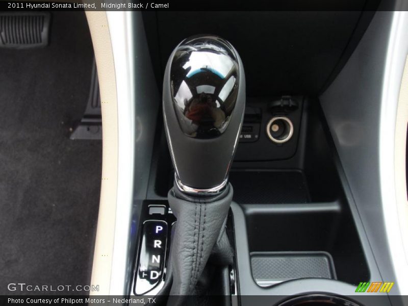 Midnight Black / Camel 2011 Hyundai Sonata Limited