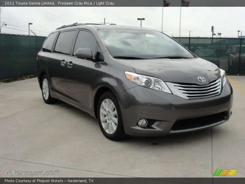 Predawn Gray Mica / Light Gray 2011 Toyota Sienna Limited