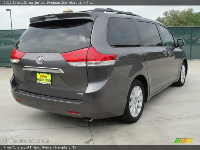 Predawn Gray Mica / Light Gray 2011 Toyota Sienna Limited