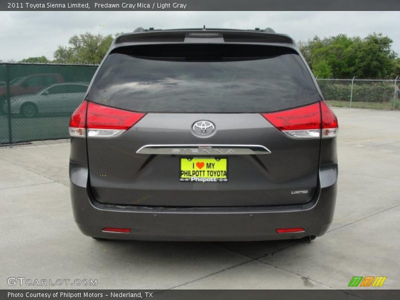 Predawn Gray Mica / Light Gray 2011 Toyota Sienna Limited