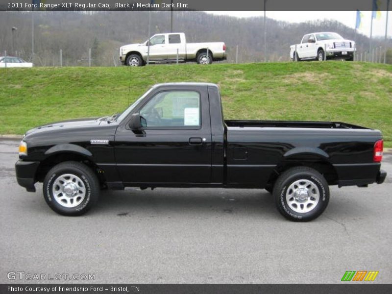 Black / Medium Dark Flint 2011 Ford Ranger XLT Regular Cab