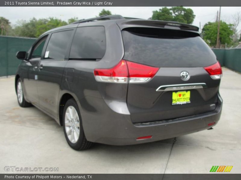 Predawn Gray Mica / Light Gray 2011 Toyota Sienna Limited