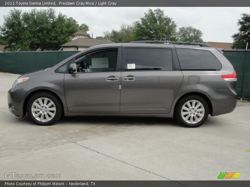Predawn Gray Mica / Light Gray 2011 Toyota Sienna Limited