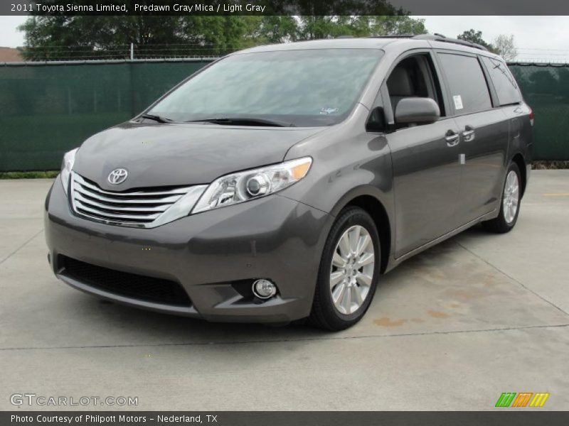 Predawn Gray Mica / Light Gray 2011 Toyota Sienna Limited