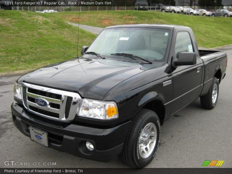 Black / Medium Dark Flint 2011 Ford Ranger XLT Regular Cab