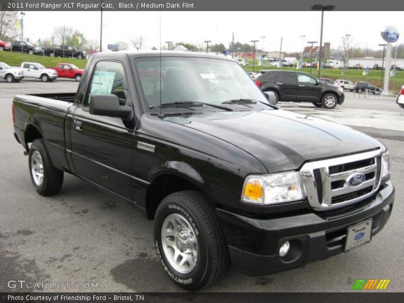 Black / Medium Dark Flint 2011 Ford Ranger XLT Regular Cab