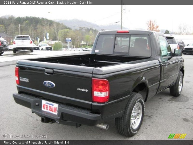 Black / Medium Dark Flint 2011 Ford Ranger XLT Regular Cab