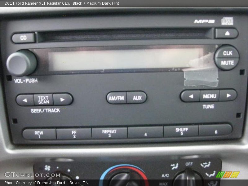 Black / Medium Dark Flint 2011 Ford Ranger XLT Regular Cab