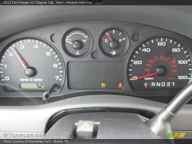 Black / Medium Dark Flint 2011 Ford Ranger XLT Regular Cab