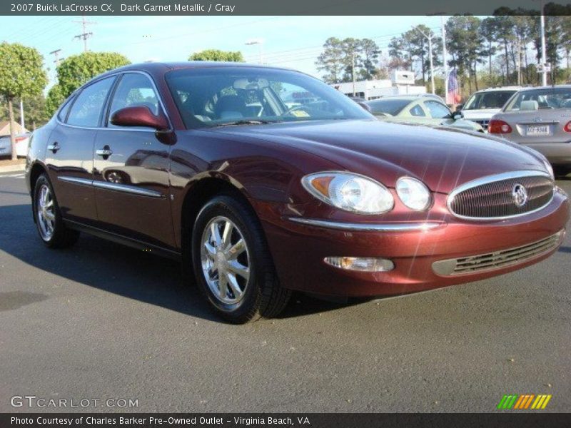 Dark Garnet Metallic / Gray 2007 Buick LaCrosse CX