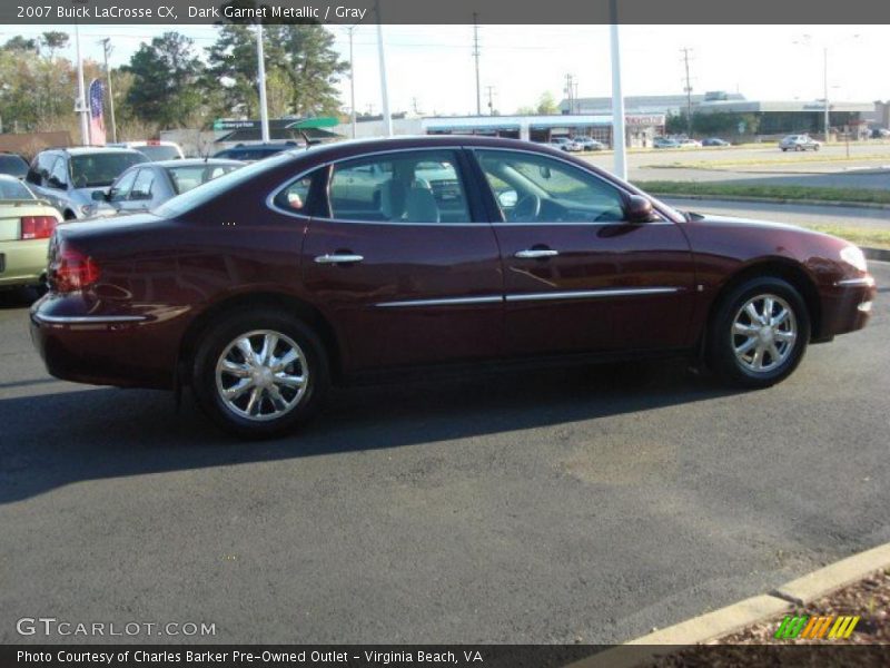 Dark Garnet Metallic / Gray 2007 Buick LaCrosse CX