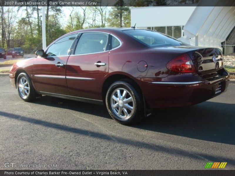 Dark Garnet Metallic / Gray 2007 Buick LaCrosse CX