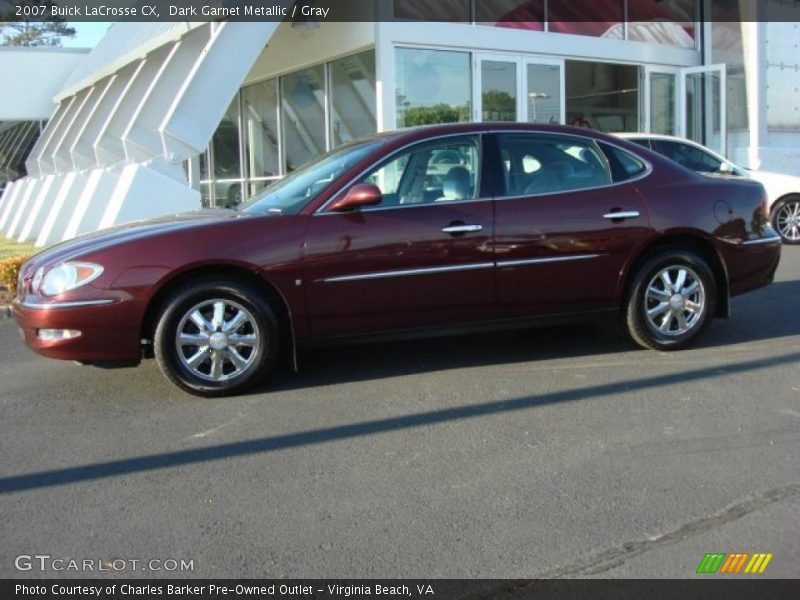 Dark Garnet Metallic / Gray 2007 Buick LaCrosse CX