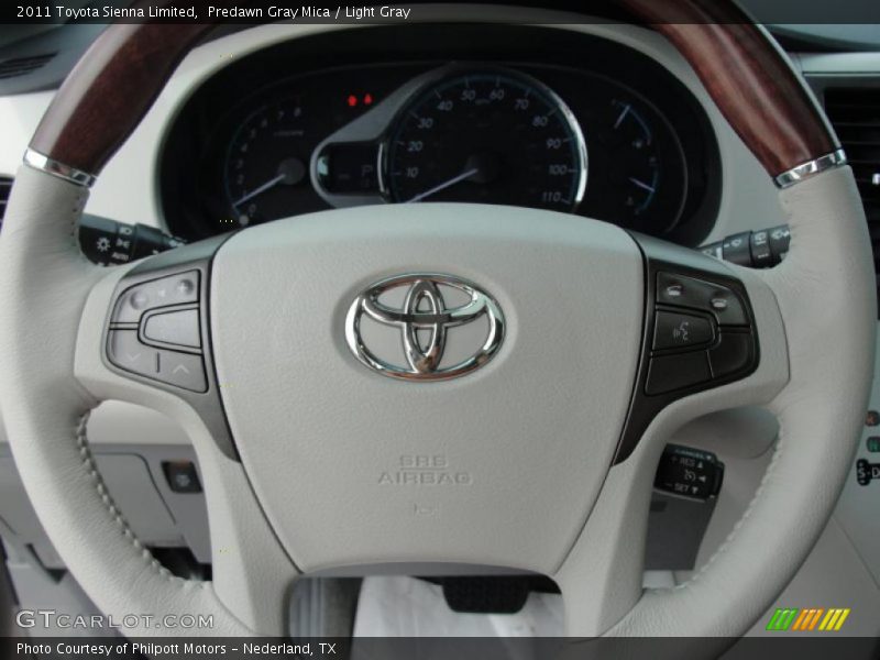 Predawn Gray Mica / Light Gray 2011 Toyota Sienna Limited