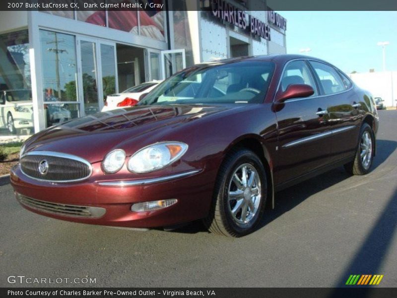 Dark Garnet Metallic / Gray 2007 Buick LaCrosse CX