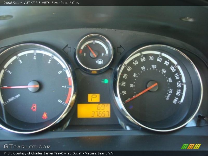 Silver Pearl / Gray 2008 Saturn VUE XE 3.5 AWD