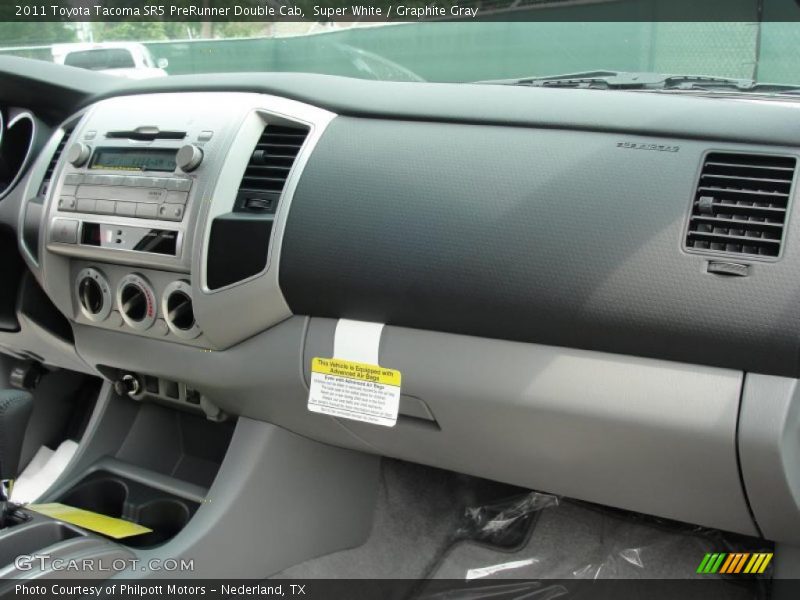 Super White / Graphite Gray 2011 Toyota Tacoma SR5 PreRunner Double Cab