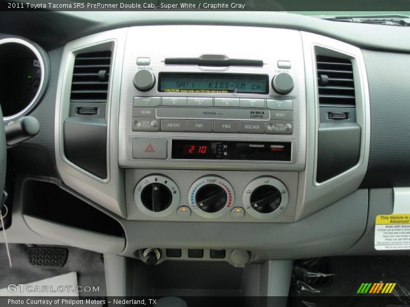 Controls of 2011 Tacoma SR5 PreRunner Double Cab