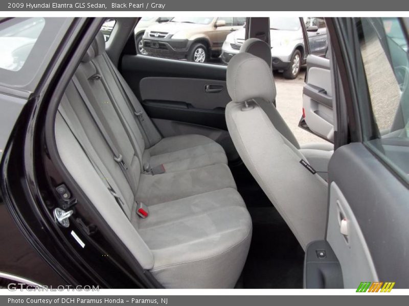 Black Pearl / Gray 2009 Hyundai Elantra GLS Sedan