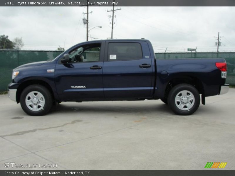 Nautical Blue / Graphite Gray 2011 Toyota Tundra SR5 CrewMax