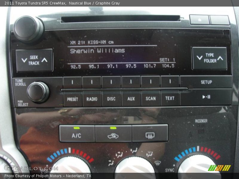 Nautical Blue / Graphite Gray 2011 Toyota Tundra SR5 CrewMax