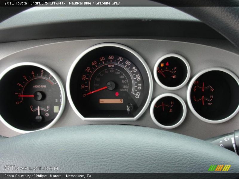 Nautical Blue / Graphite Gray 2011 Toyota Tundra SR5 CrewMax
