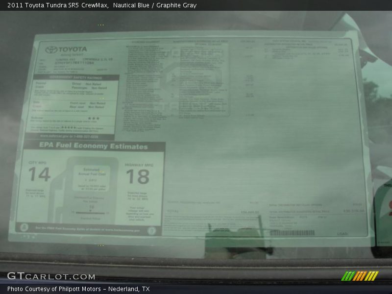 Nautical Blue / Graphite Gray 2011 Toyota Tundra SR5 CrewMax
