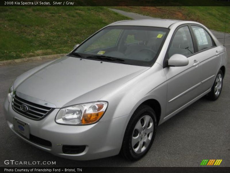 Silver / Gray 2008 Kia Spectra LX Sedan