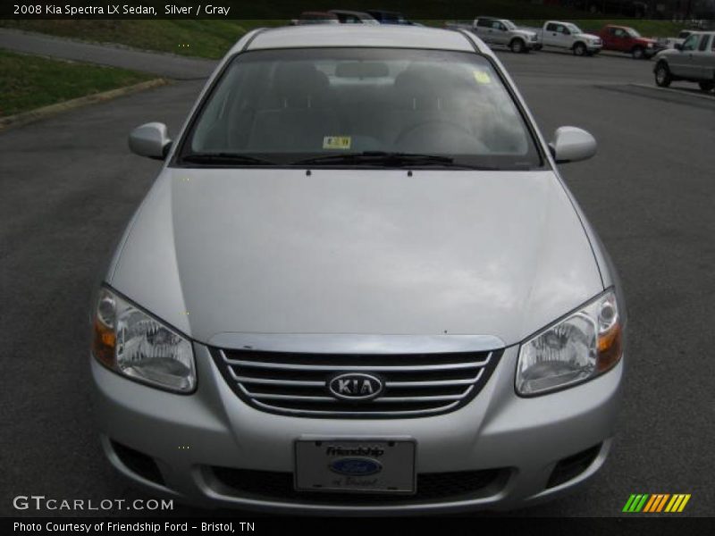Silver / Gray 2008 Kia Spectra LX Sedan