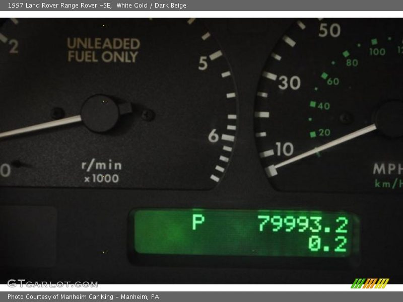 White Gold / Dark Beige 1997 Land Rover Range Rover HSE