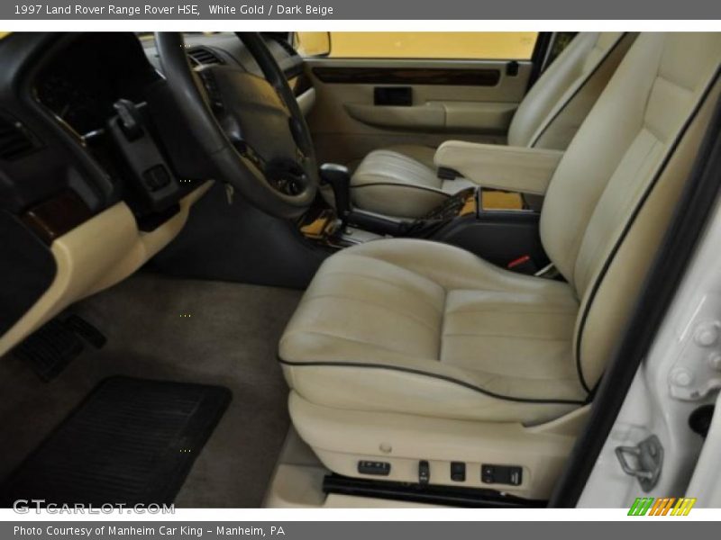 White Gold / Dark Beige 1997 Land Rover Range Rover HSE
