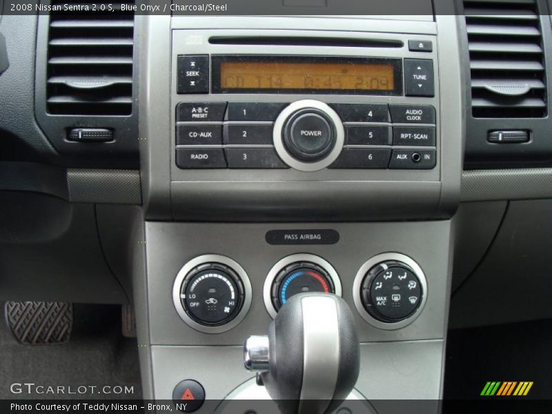 Blue Onyx / Charcoal/Steel 2008 Nissan Sentra 2.0 S