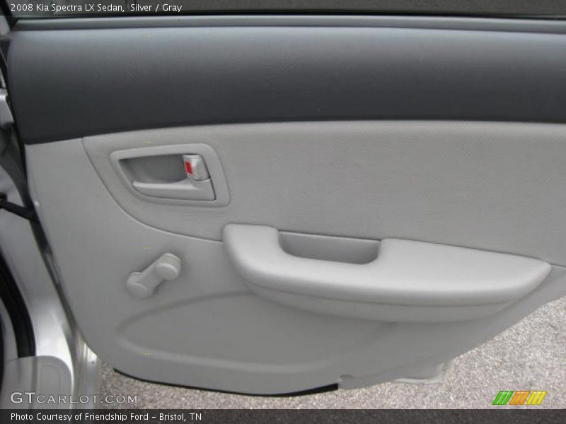 Silver / Gray 2008 Kia Spectra LX Sedan