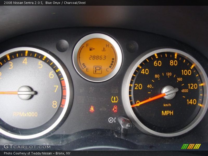 Blue Onyx / Charcoal/Steel 2008 Nissan Sentra 2.0 S