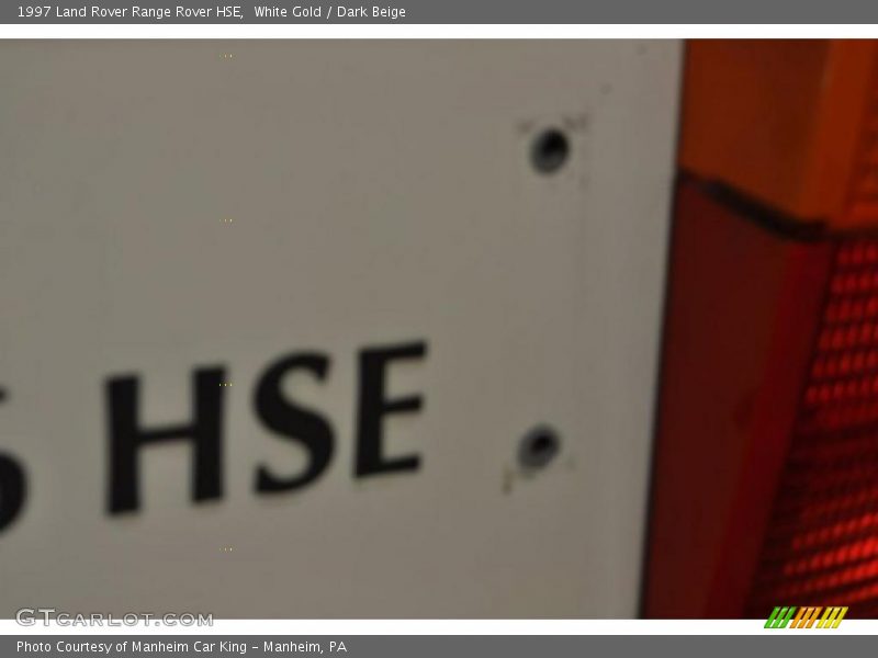 White Gold / Dark Beige 1997 Land Rover Range Rover HSE