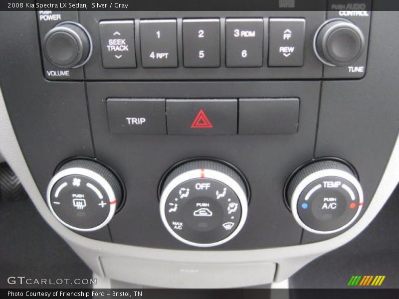 Silver / Gray 2008 Kia Spectra LX Sedan