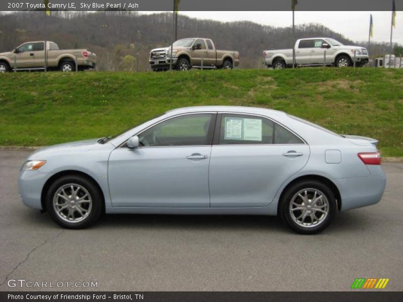 Sky Blue Pearl / Ash 2007 Toyota Camry LE