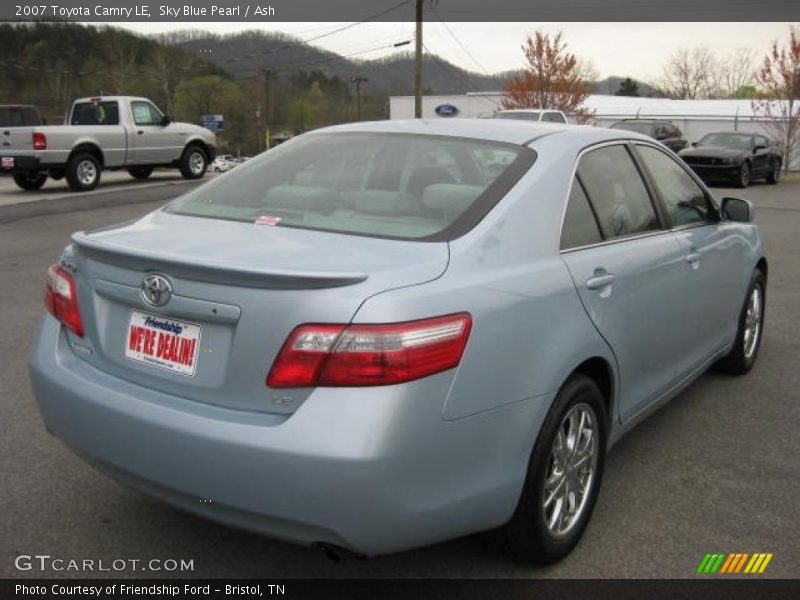 Sky Blue Pearl / Ash 2007 Toyota Camry LE