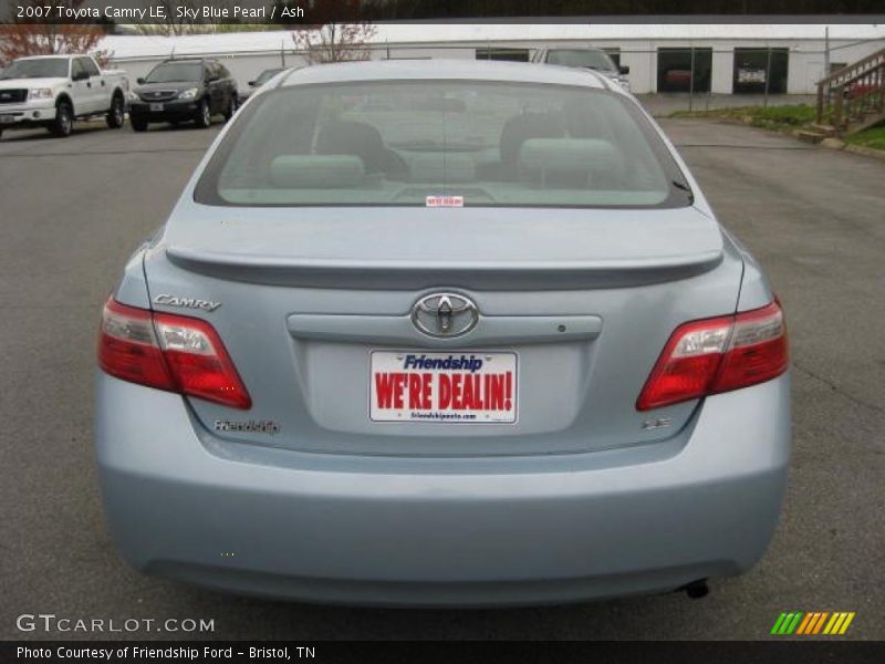 Sky Blue Pearl / Ash 2007 Toyota Camry LE