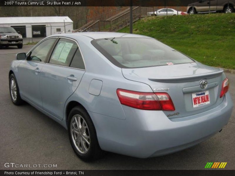 Sky Blue Pearl / Ash 2007 Toyota Camry LE