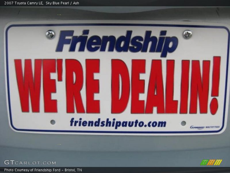 Sky Blue Pearl / Ash 2007 Toyota Camry LE